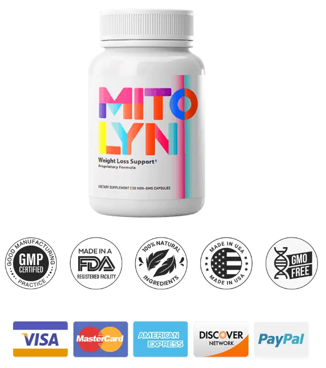 hero bottle with payment cards and certifications